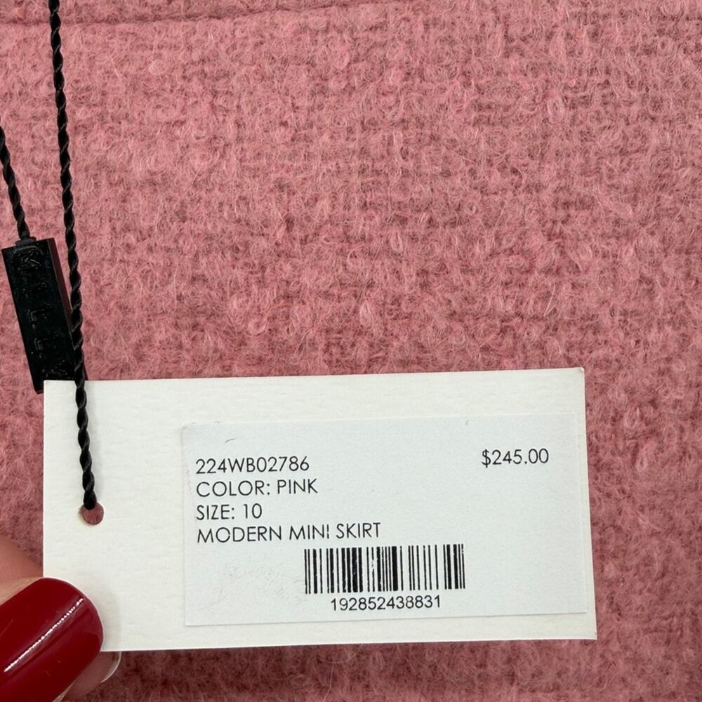 Milly Women's Modern Mini Skirt - Pink - 10 - New with tags - Picture 3 of 6